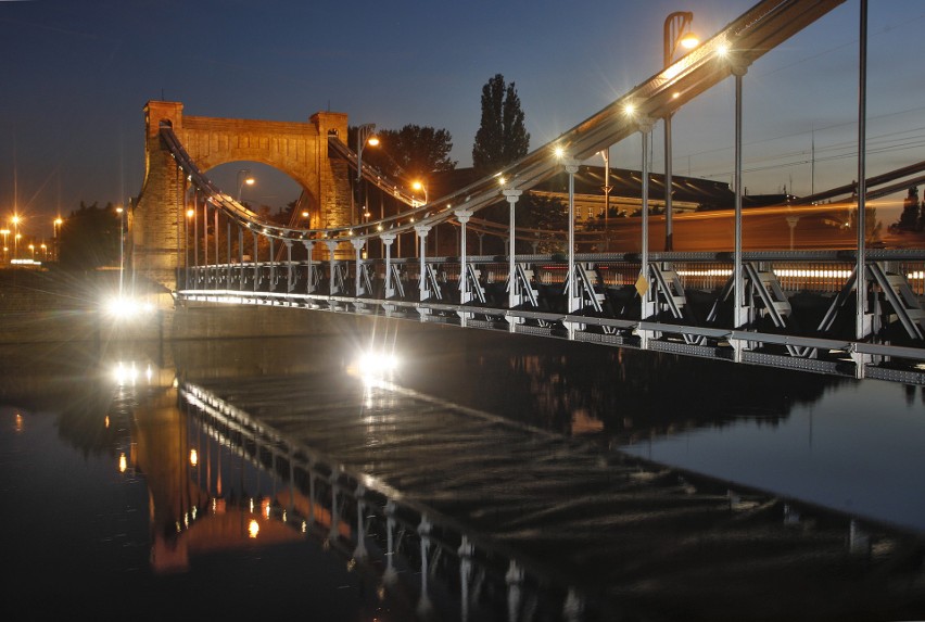 Jeden z najsłynniejszych mostów wiszących w Polsce...