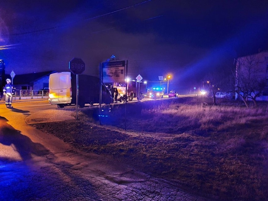 Wypadek w Międzyrzeczu Dolnym. Doszło do zderzenia trzech...