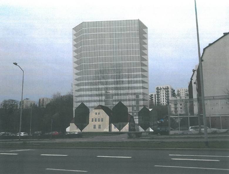Wieżowiec miałby powstać na działce pomiędzy ul. Duńską, a...