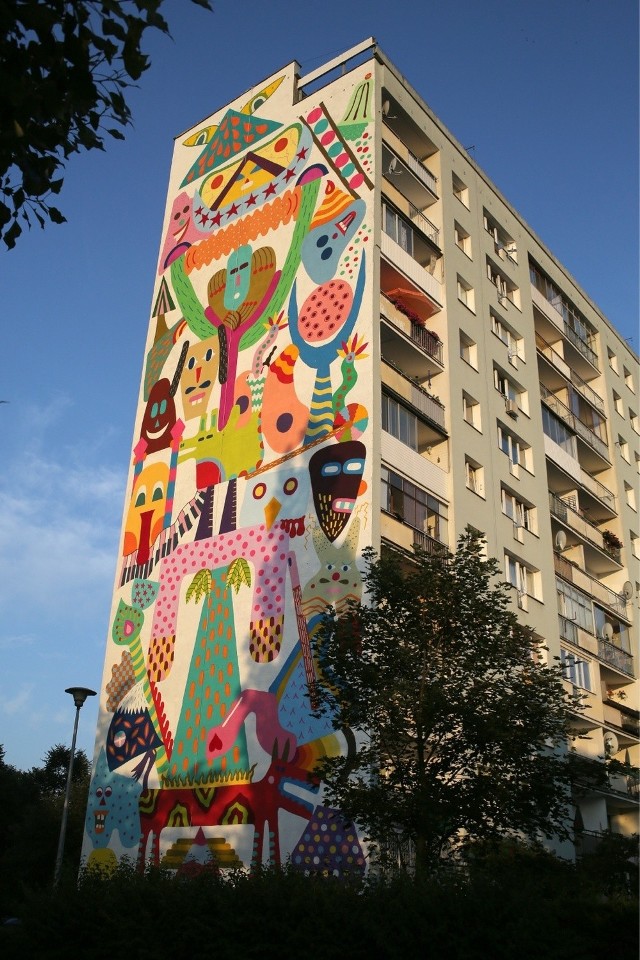 Nowe murale na gdańskiej Zaspie (lipiec 2014 r.)