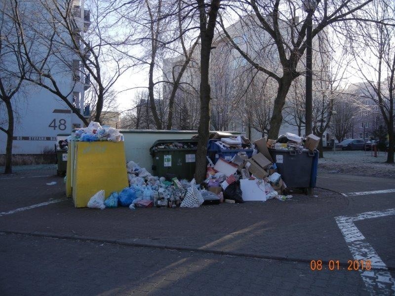 Góry śmieci na Piątkowie