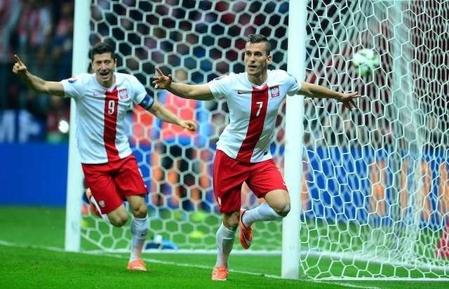 Robert Lewandowski i Arkadiusz Milik. Fot. Paweł Skraba