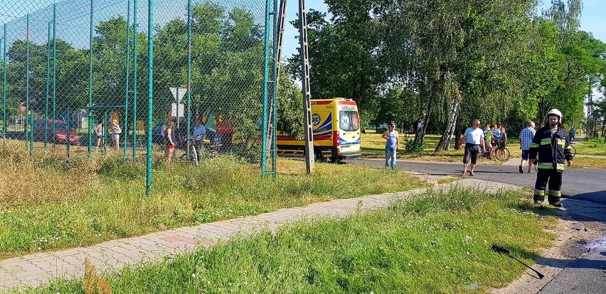 Wypadek na skrzyżowaniu DW 546 z ul. Osiedlową w Złejwsi...