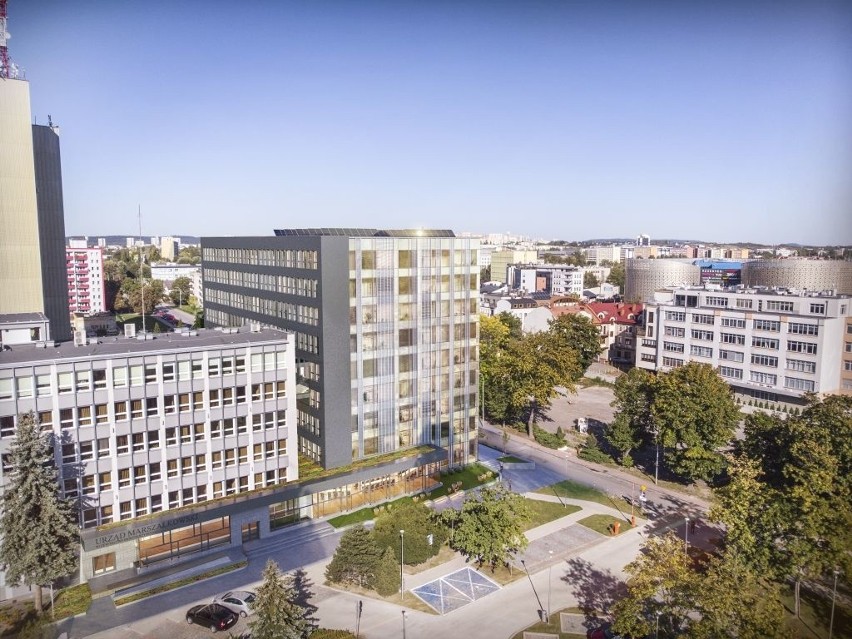 Nowy biurowiec powstanie w centrum Kielc. Tak będzie wyglądać siedziba Urzędu Marszałkowskiego (WIZUALIZACJE)