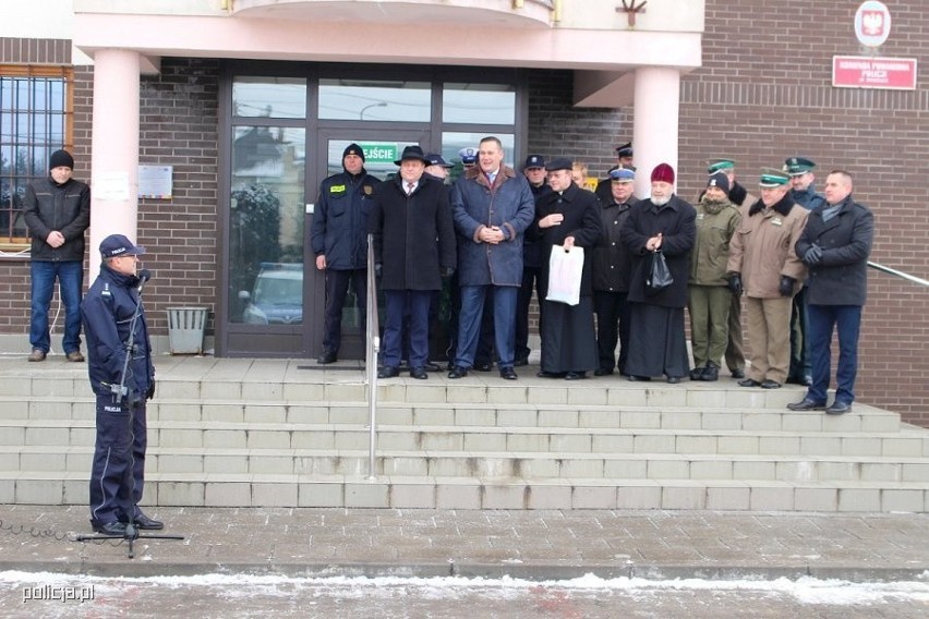 Na placu Komendy Powiatowej Policji w Sokółce odbyło się...