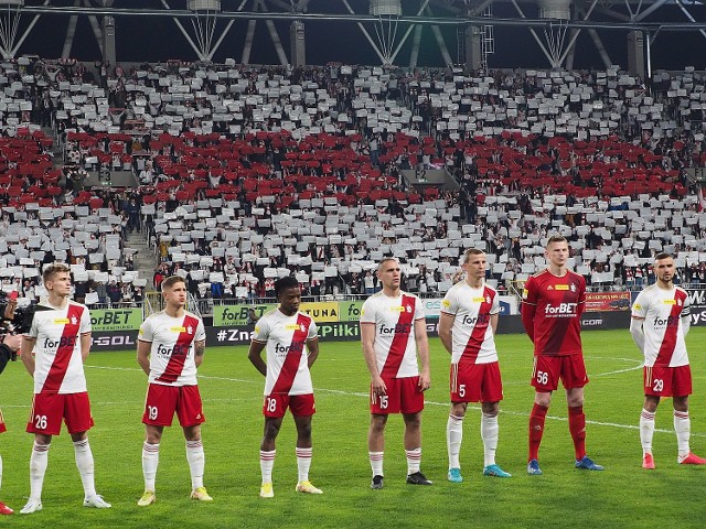 Tak było na meczu ŁKS - Chrobry 22 kwietnia 2022 roku podczas otwarcia Stadionu Króla