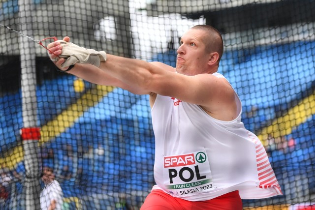 Wojciech Nowicki, złoty medalista Igrzysk Europejskich w rzucie młotem.