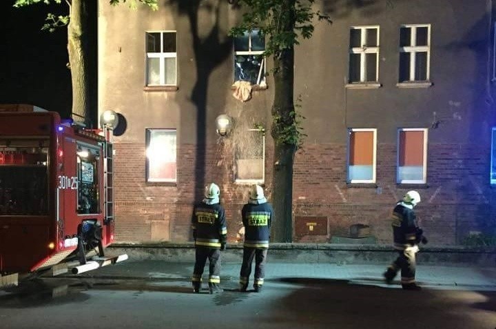 Pożar przy ul. Kolejowej w Opolu