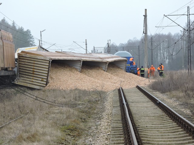 Pociąg towarowy wykoleił się na trasie kolejowej Białystok - Sokółka