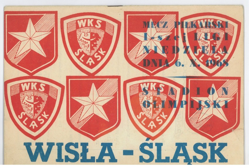 Śląsk - Wisła. Tak wyglądał program meczowy w 1968 (ZDJĘCIA)...