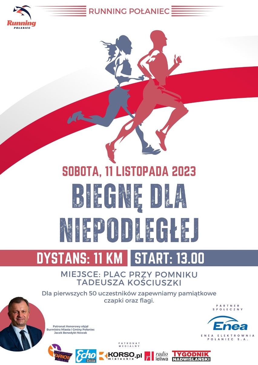 "Biegnę dla Niepodległej" w Połańcu już 11 listopada