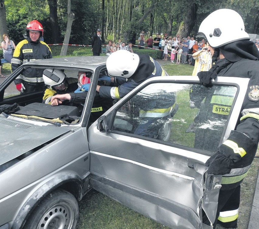 Druhowie OSP podczas tegorocznych pokazów w czasie Dni...