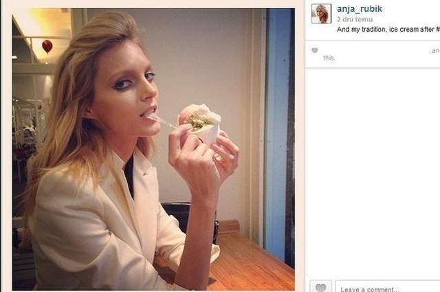 Anja Rubik (fot. screen z Instagram.com)