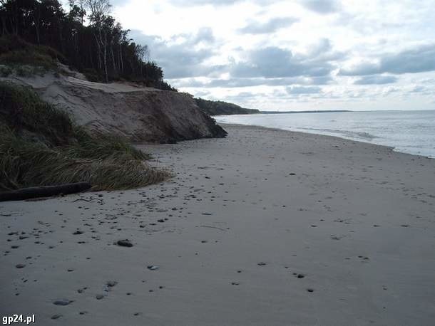 Plaża w okolicach Poddąbia.