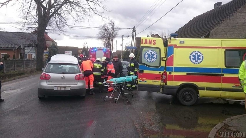 Tarnów Opolski: Zderzenie dwóch samochodów osobowych
