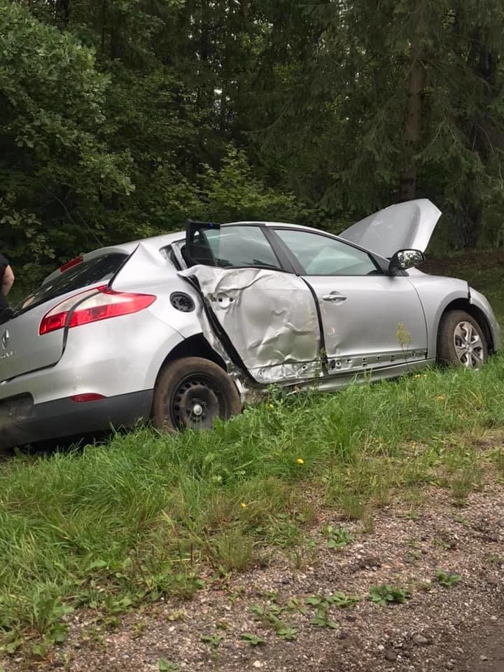 Chraboły: Wypadek na DK 65. Jedna osoba została przetransportowana do szpitala [ZDJĘCIA]