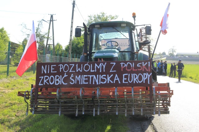 Zablokowana droga DK91 i DK60. Protestują rolnicy pod Łęczycą