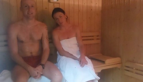 Justyna Kowalczyk w saunie