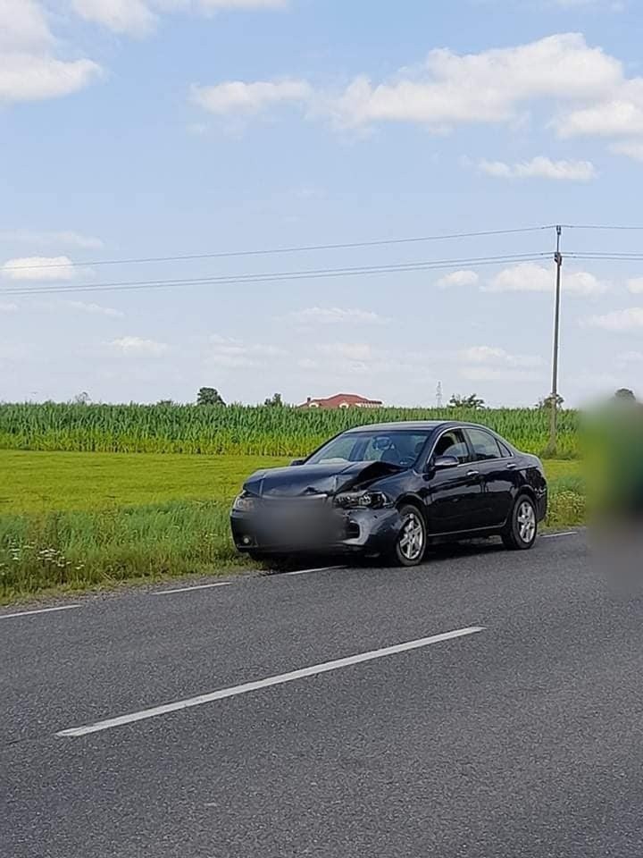 Ponikiew Duża. Wypadek z udziałem trzech samochodów. 19.07.2021 r. Zdjęcia