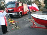 Wóz bojowy i łódź dla strażaków - ochotników z Rudnika nad Sanem