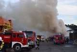 Pożar na składowisku odpadów w Rudzie koło Wielunia ZDJĘCIA