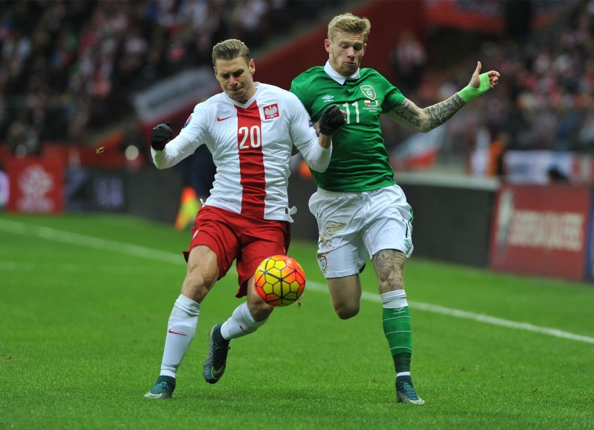 Polska wygrała z Irlandią 2 - 1 na Stadionie Narodowym w...