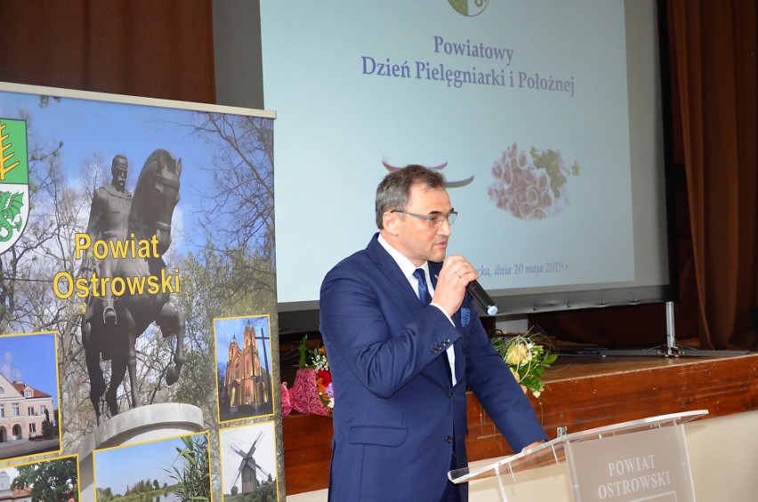 Ostrów Mazowiecka. Dzień Pielęgniarki i Położnej. Powiat zorganizowało obchody 10.05.2019. Zobacz zdjęcia