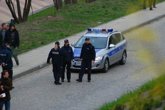 Jedna ze scen z udziałem policjantów z Sandomierza