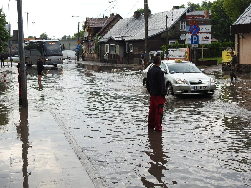 Ulewa w Białymstoku 20.06.2017