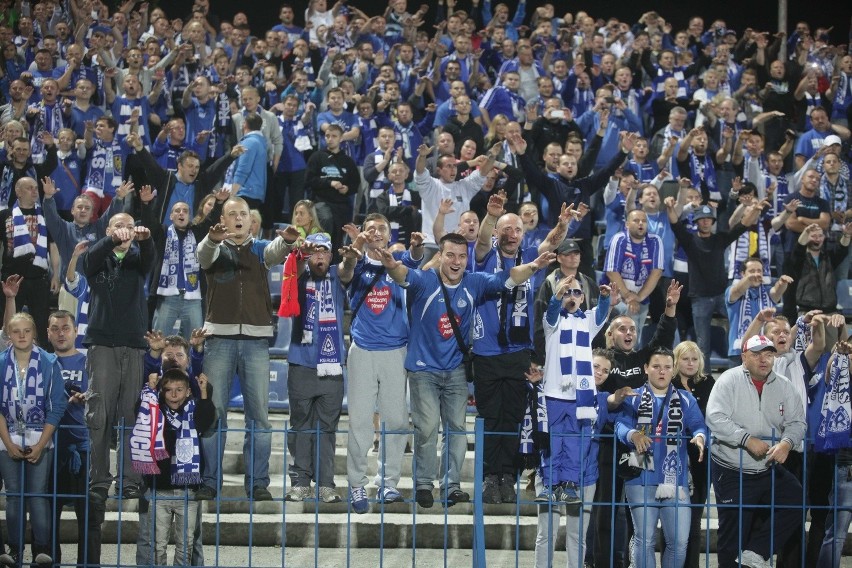 Ruch Chorzów - Legia Warszawa 2:1. Tak cieszą się Niebiescy