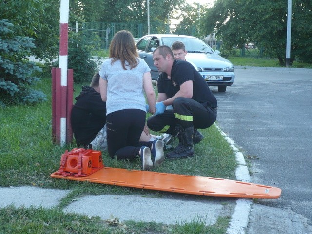 W piątek na zawodników czekały jeszcze dwa zadania: wypadek komunikacyjny z potrąceniem przez ciężarówkę oraz upadek młodego człowieka z wysokości.