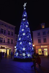 Zielonogórska choinka rozbłysła milionami światełek. Inne dekoracje też już świecą