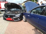 Poważny wypadek samochodowy w Tąpkowicach! Dwie osoby trafiły do szpitala ZDJĘCIA