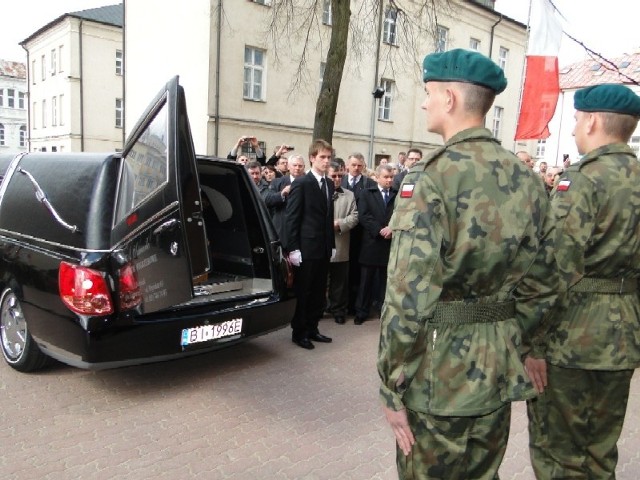 Powitanie wicemarszałka w Łomży