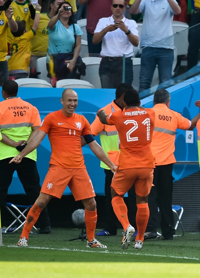 6. Arjen Robben (Holandia/Bayern Monachium) - Ojciec sukcesu Oranje na brazylijskim mundialu pokonał łączny dystans 79,3 km.