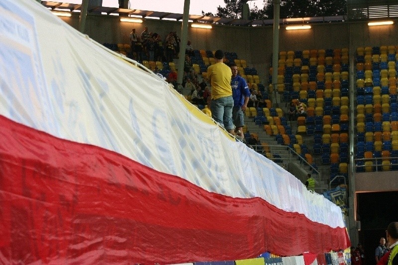 Kibice na meczu Arka Gdynia - Zawisza Bydgoszcz