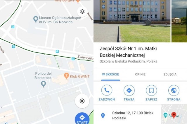 Poliburdel Białostocki, a nie Politechnika Białostocka. Taki opis uczelni znajduje się w mapach Googla. ZS nr 1 w Bielsku nazwano im. Matki Boskiej Mechanicznej