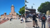 Niedziela na plaży w Kołobrzegu. Spacerowiczów i plażowiczów nie brakuje [ZDJĘCIA]