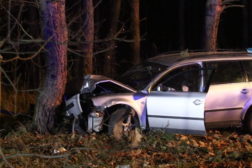 Auto uderzyło w drzewo pod Wrocławiem. Trzy kobiety ranne 