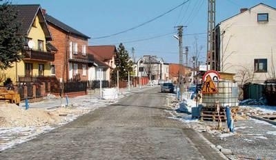 Ulica Józefa Piłsudskiego w trakcie przebudowy FOT. ALEKSANDER GĄCIARZ