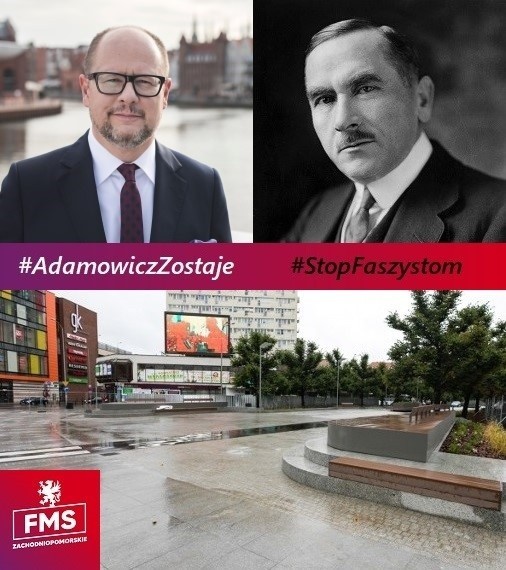 Młoda lewica i sprawa patrona placu w centrum Szczecina. Mocne słowa, ale co za nimi stoi?