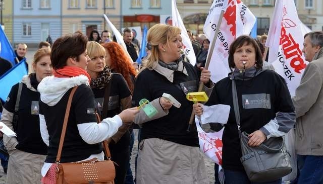 Rok temu pracownicy Nitro-Chemu protestowali przed bydgoskim ratuszem