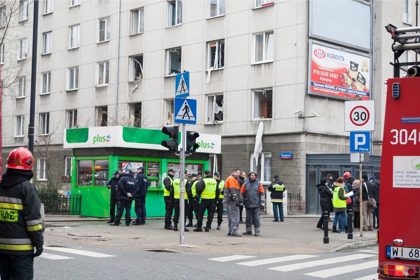 Wybuch gazu w kamienicy w centrum Warszawy