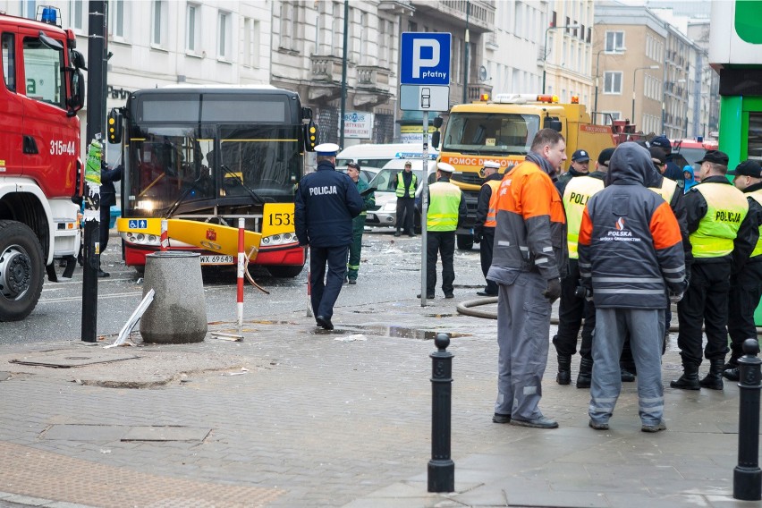 Wybuch gazu w kamienicy w centrum Warszawy