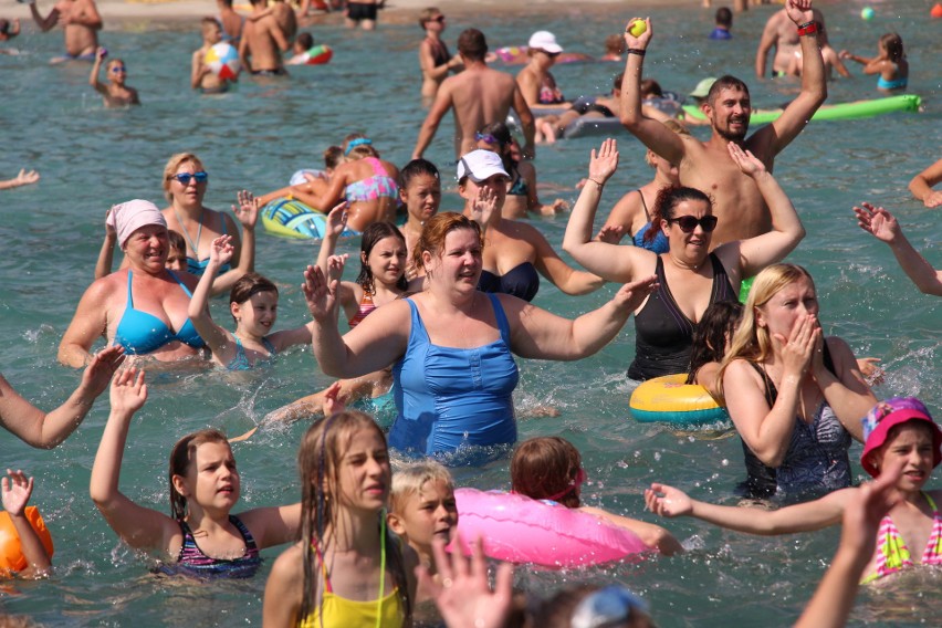 Aqua aerobik i inne atrakcje Kąpieliska Leśnego w Gliwicach ZDJĘCIA