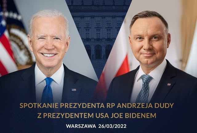 Dziś o godz. 12.00 prezydent USA Joe Biden ponownie spotka się z prezydentem RP Andrzejem Dudą