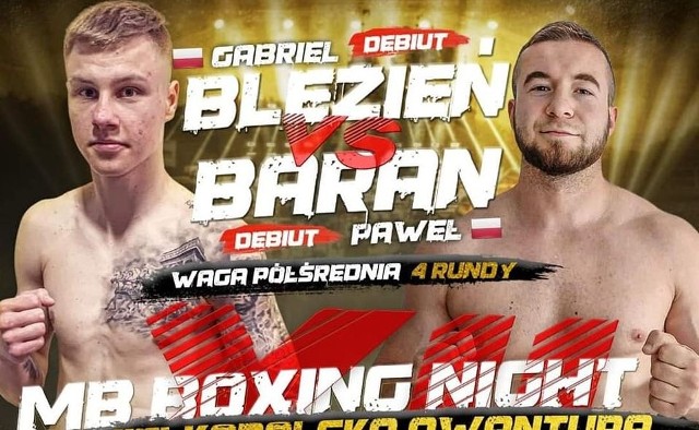 Dla Gabriela Blezienia i Pawła Barana będzie to debiut w zawodowym ringu.