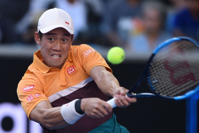 Kei Nishikori wygrał ponad pięciogodzinny pojedynek, mimo że przegrał dwa pierwsze sety.