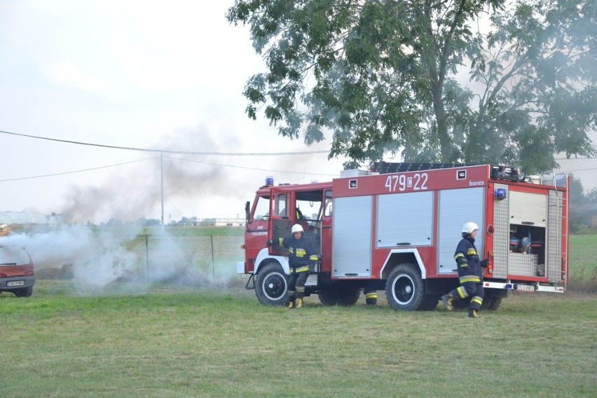 Przy okazji pikniku rodzinnego strażacy z Ochotniczej Straży...