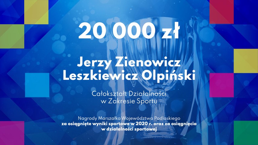 Marszałek Artur Kosicki nagrodził najlepszych sportowców Województwa Podlaskiego